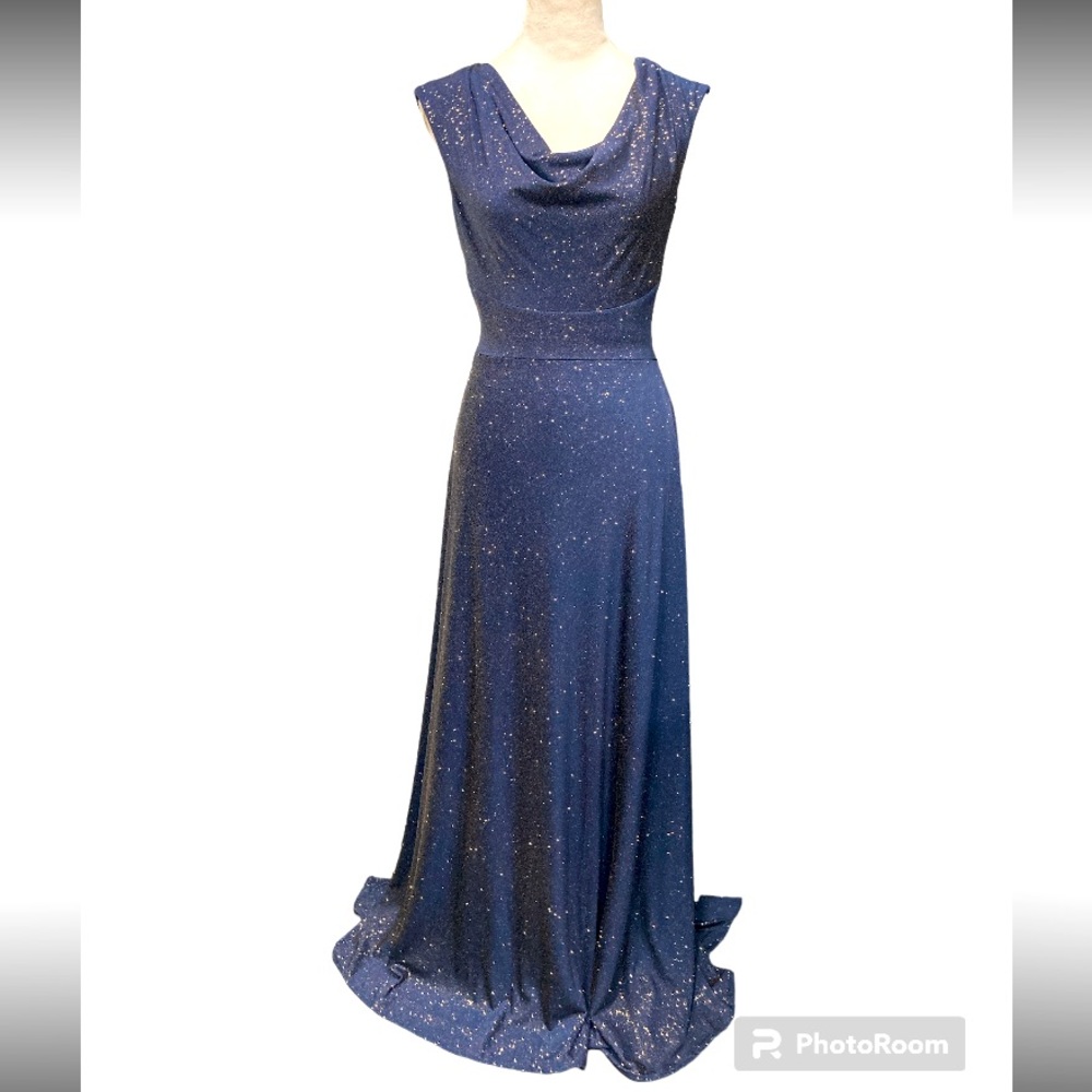 Blue Sparkle Gown by Tahari ASL